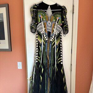 Gorgeous embroidered Temperley London floral dress size UK12/US8